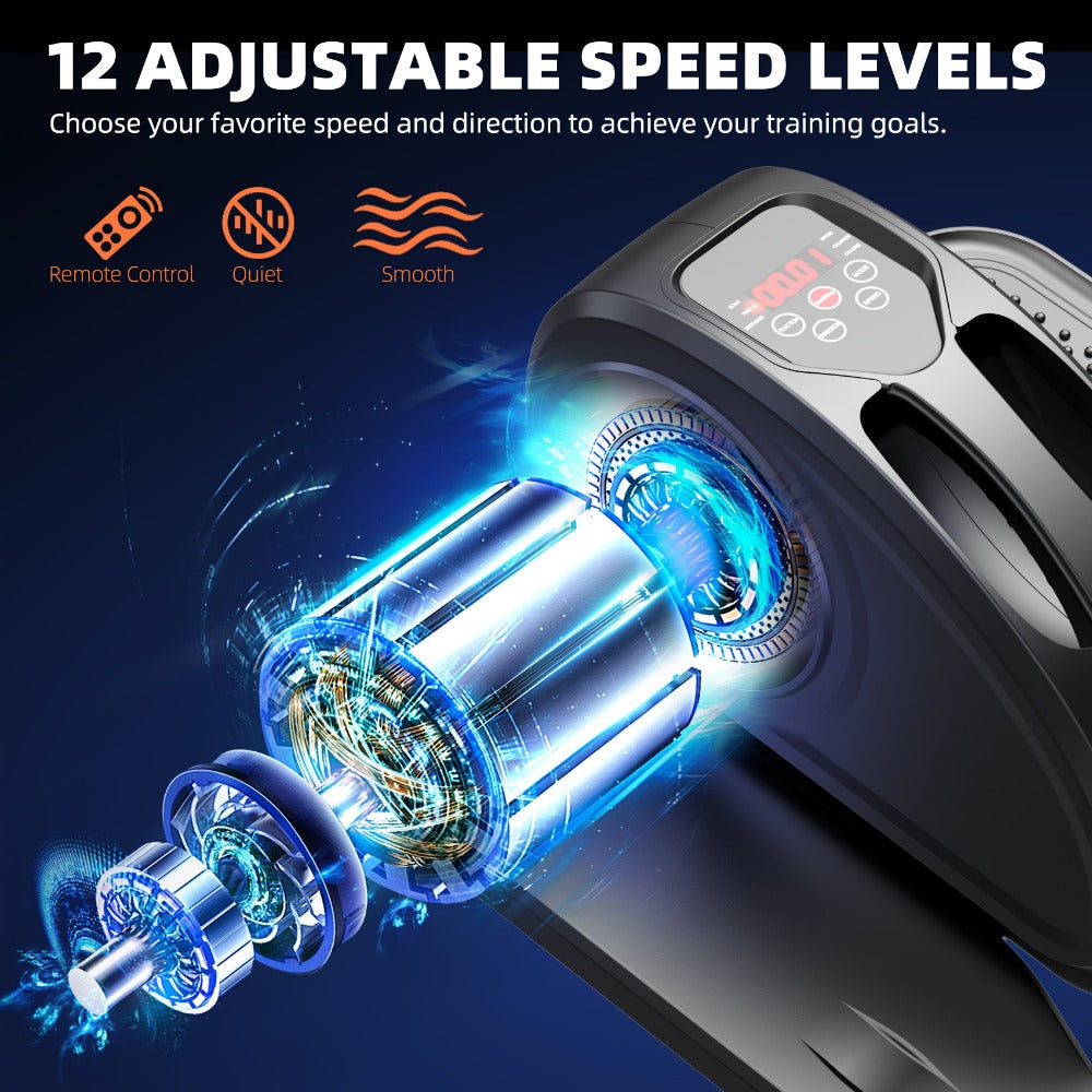 Under Desk Elliptical Machine with Remote Control for Entryways, Bedrooms and Living Spaces