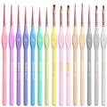 Miniature Paint Brush Set 15 Piece with Case, Micro Fine Detail Brushes for Acrylic, Oil, Watercolor