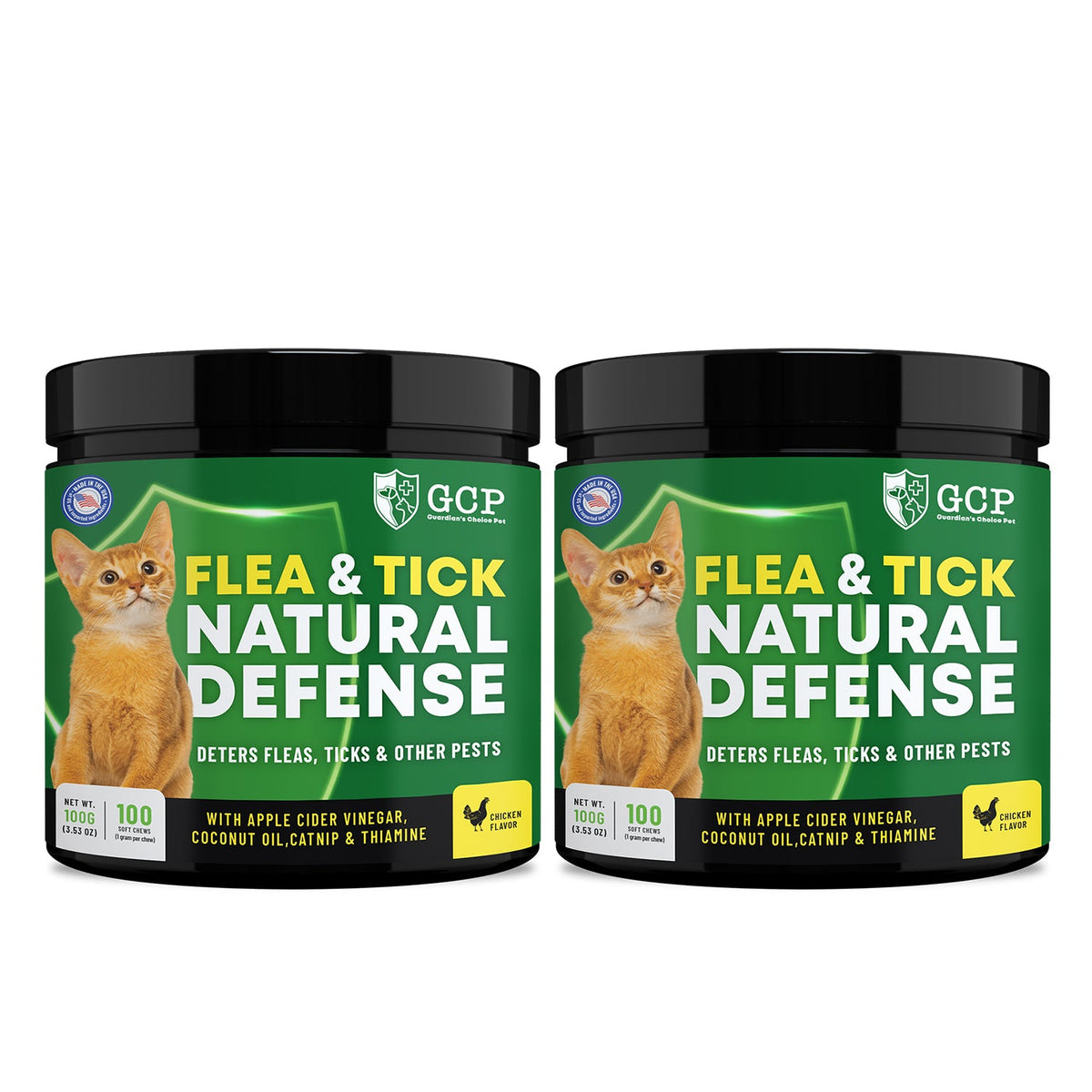Cat Flea and Tick Support Chews, 2-Pack