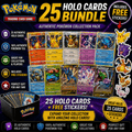 Trading Card Game 25-Card Assortment with Included Character Stickers and Mixed Artwork with Item-Specific Card Count, Pack and Storage