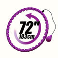 Weighted Hula Hoop for Adults – 36-Knot Gravity Fitness Circle, Adjustable Resistance, Detachable Design for Core Workouts