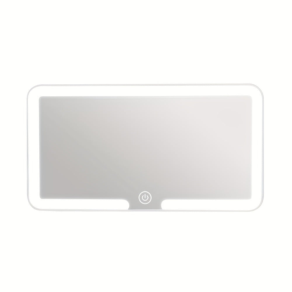 Car Visor Makeup Mirror LED Lighted USB Powered – Sun Visor Vanity Mirror with 3 Light Modes, Universal Fit for Cars Trucks SUVs
