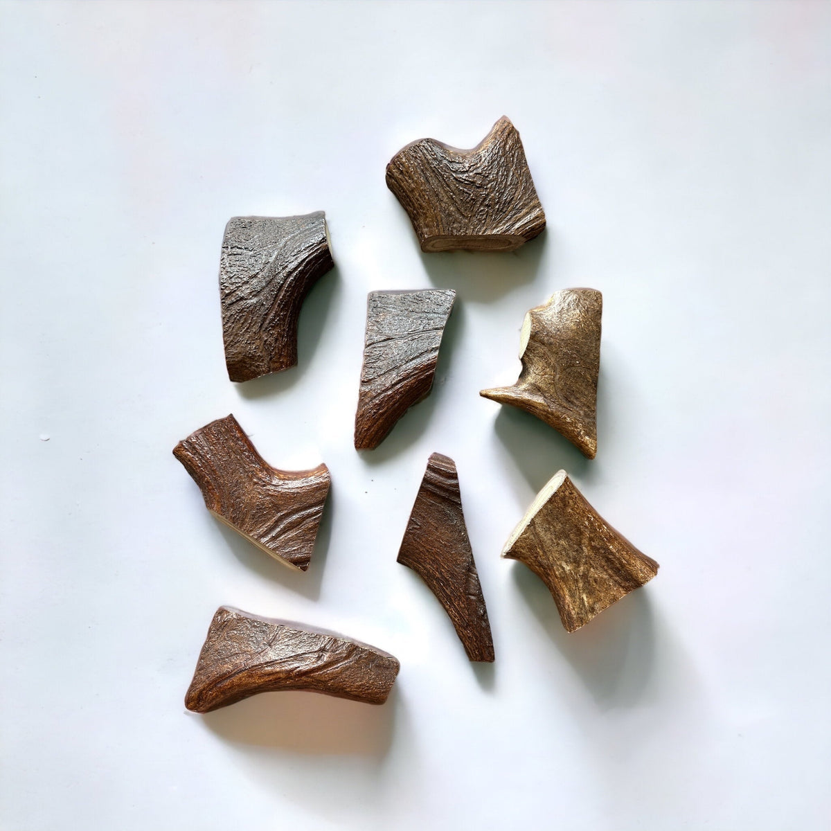 Moose Antler Dog Chew Assortment Small Moderate Chewer - 4 Small Chews Per Pound / Original Fresh Antler