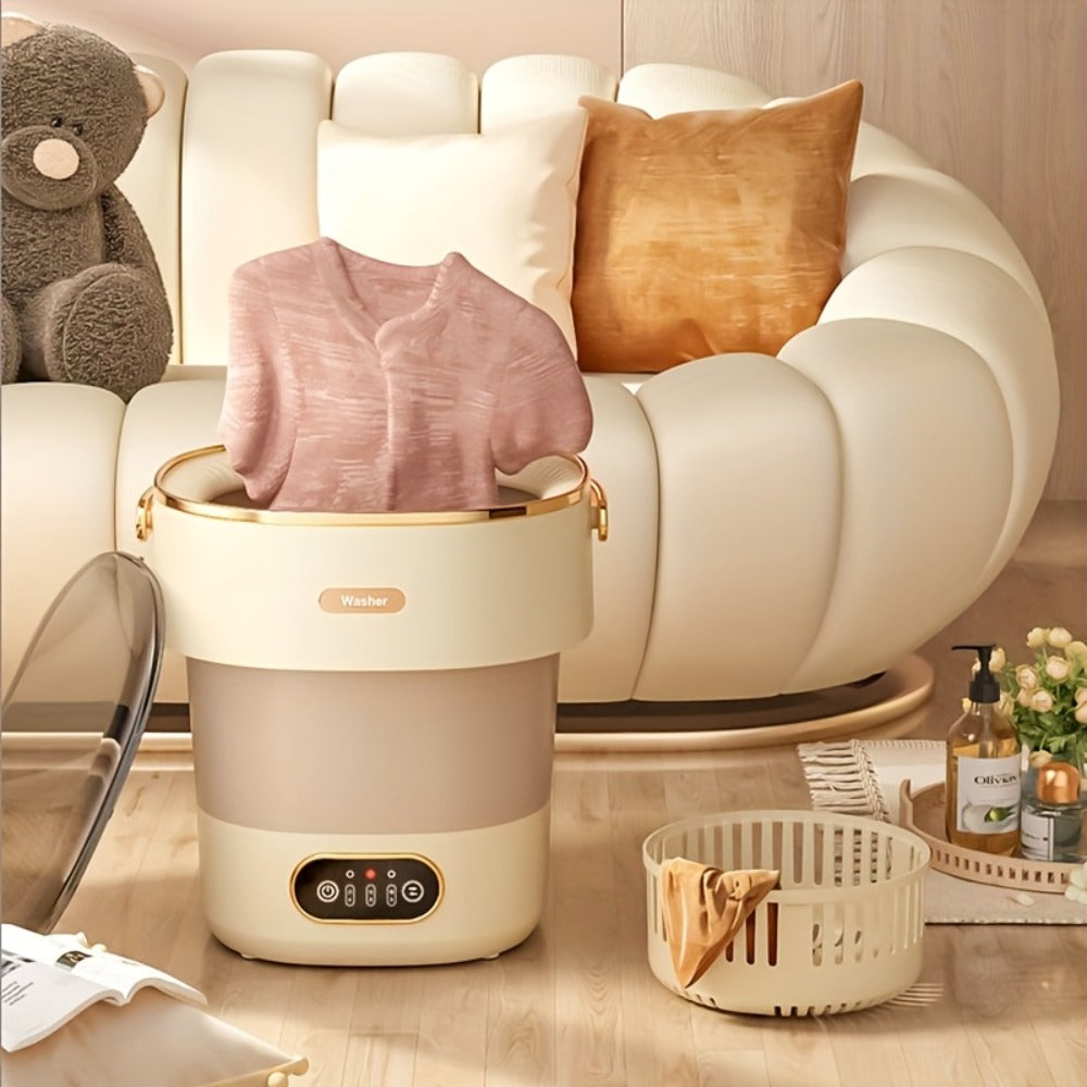 Portable Washing Machine Foldable Mini Washer Large for Underwear Socks Baby Clothes Apartment Dorm Travel Camping
