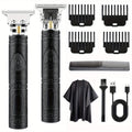 Electric Hair Clipper & Beard Trimmer Set for Men – USB Rechargeable Cordless Haircut Kit with 4 Guide Combs | Professional Home Barber