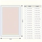 Rectangular Shaggy Area Rug with Four Color Labels and 24 x 35.8-Inch to 94.49 x 118.11-Inch Sizes