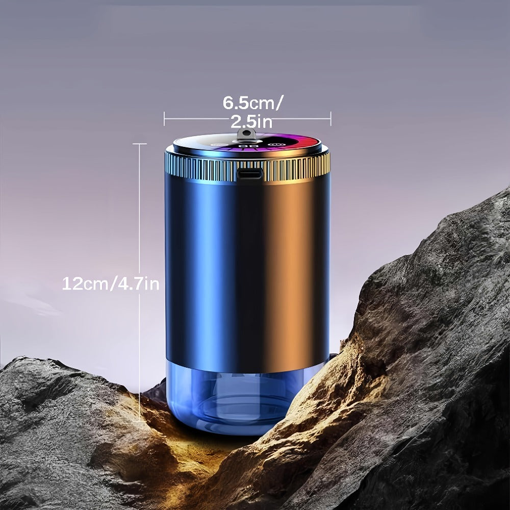 Car Aromatherapy Diffuser with Dynamic Light Show & Starry Sky Projector – USB Rechargeable Air Freshener, Essential Oil Perfume