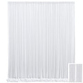 Two-Panel Photography Backdrop Curtain Set in 16 Colors with 59 x 85-Inch Panels and Pole Pockets