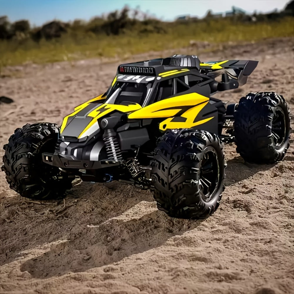 RC Off-Road Truck for Kids Ages 6+, High Speed Remote Control Car Alloy Steel Body Full-Function 4WD Monster Truck Toy for Boys