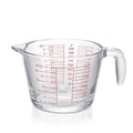 Glass Measuring Cups Set, Food Grade Borosilicate Measuring Cup with Handle & Spout, Microwave &