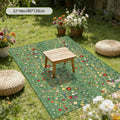 Area Rug Washable Foldable Indoor Outdoor Mat in Five Sizes for Patio, Garden, Picnic or Camping