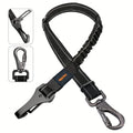 Dog Car Seat Belt Safety Harness 2 Pack Adjustable Universal Vehicle Tether with Quick-Release Buckle & Anti-Tangle Leash