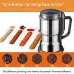 Electric Coffee Grinder 300W 25000RPM, 8-Blade Stainless Steel Spice & Grain Mill for Coffee Beans