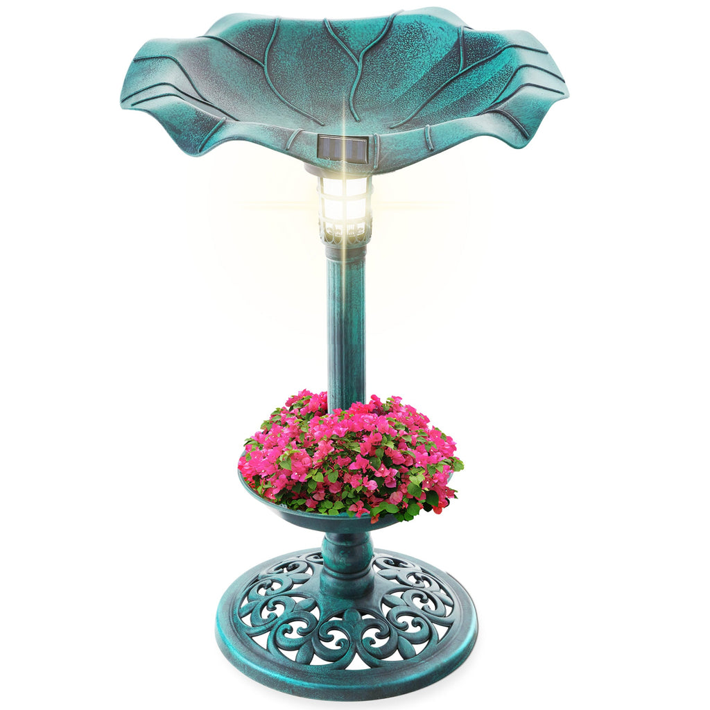 Solar Bird Bath with Planter product image 1