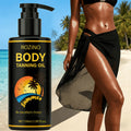 Body Tanning Oil Tan Boosting & Ultra 3.381oz - Alcohol-Free Natural Bronze Sunless Tanning for All Skin Types