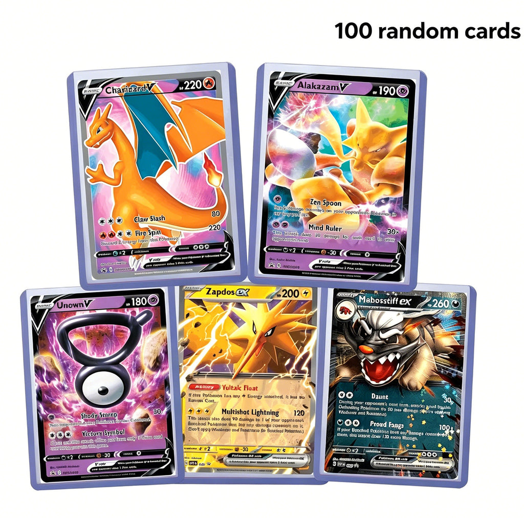 Trading Card Game 100- or 200-Card Character Assortment with Two Quantity Options and Mixed Artwork
