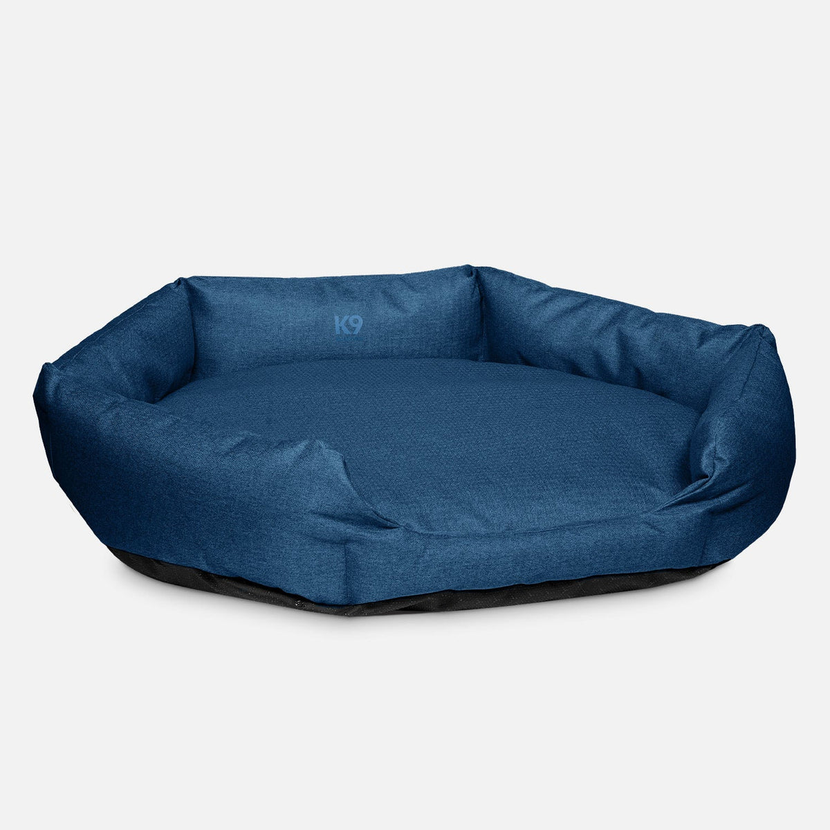 Ripstop Oval Bolster Dog Bed S / Pacific Blue Premium Finish