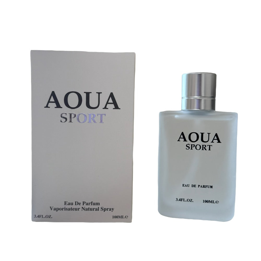 Perfume for Men AOUA 3-Pack with Three 3.4 oz Bottles and Citrus, Jasmine, Woody-Musk Profile