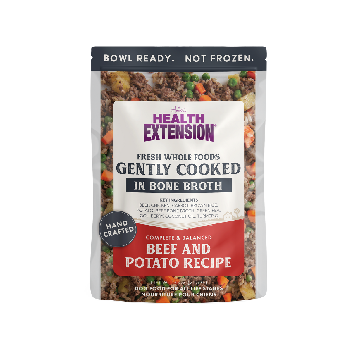 Gently Cooked Beef Dog Food 9 ounce / Single Pouch