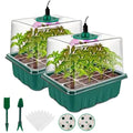 Seed Starter Kit with Grow Light LED, Indoor Mini Greenhouse Germination for Garden, Patio and Yard Use