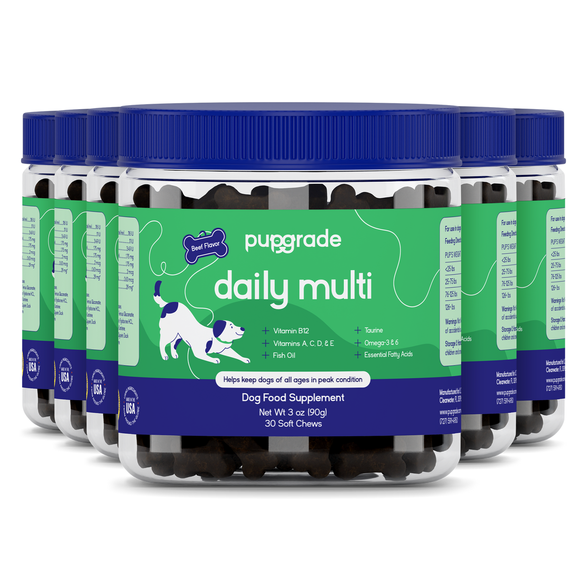 Daily Dog Multivitamin Soft Chews 6 Jars