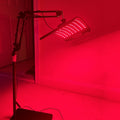 Adjustable Red and Near-Infrared LED Panel Lamp with 660nm and 850nm Light, Floor Stand and 30-Minute Timer
