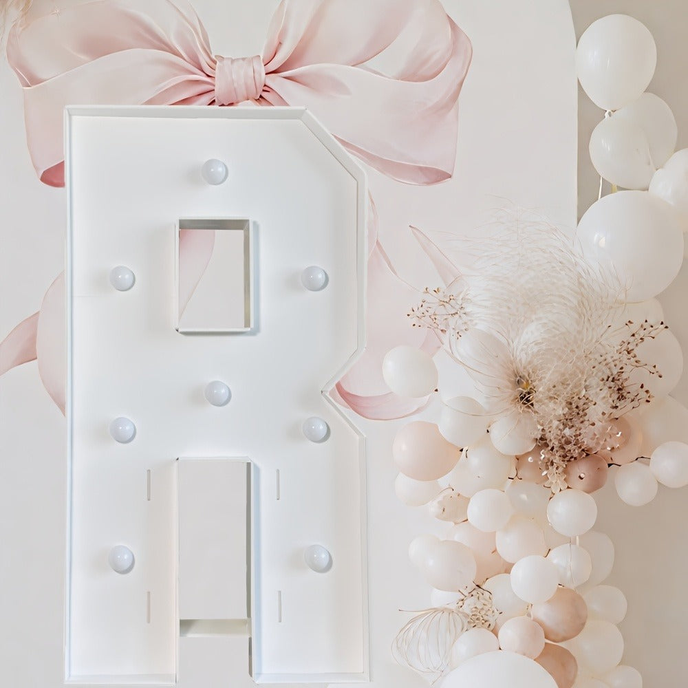 Marquee Letter Lights White LED - 3FT Light Up Letters A-Z for Birthday, Anniversary, Wedding & Party Decor
