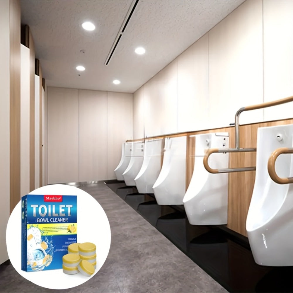 Cleaning Tablets, Lemon Scented Toilet Cleaner Tablets for Stain & Urine Removal, Deodorizing Bowl Cleaner