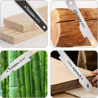 Japanese Pull Saw Set 3-Piece Double-Sided Hand Saw with Fine & Coarse Teeth Flush Cut Tenon Saw for an Everyday Personal Care Routine