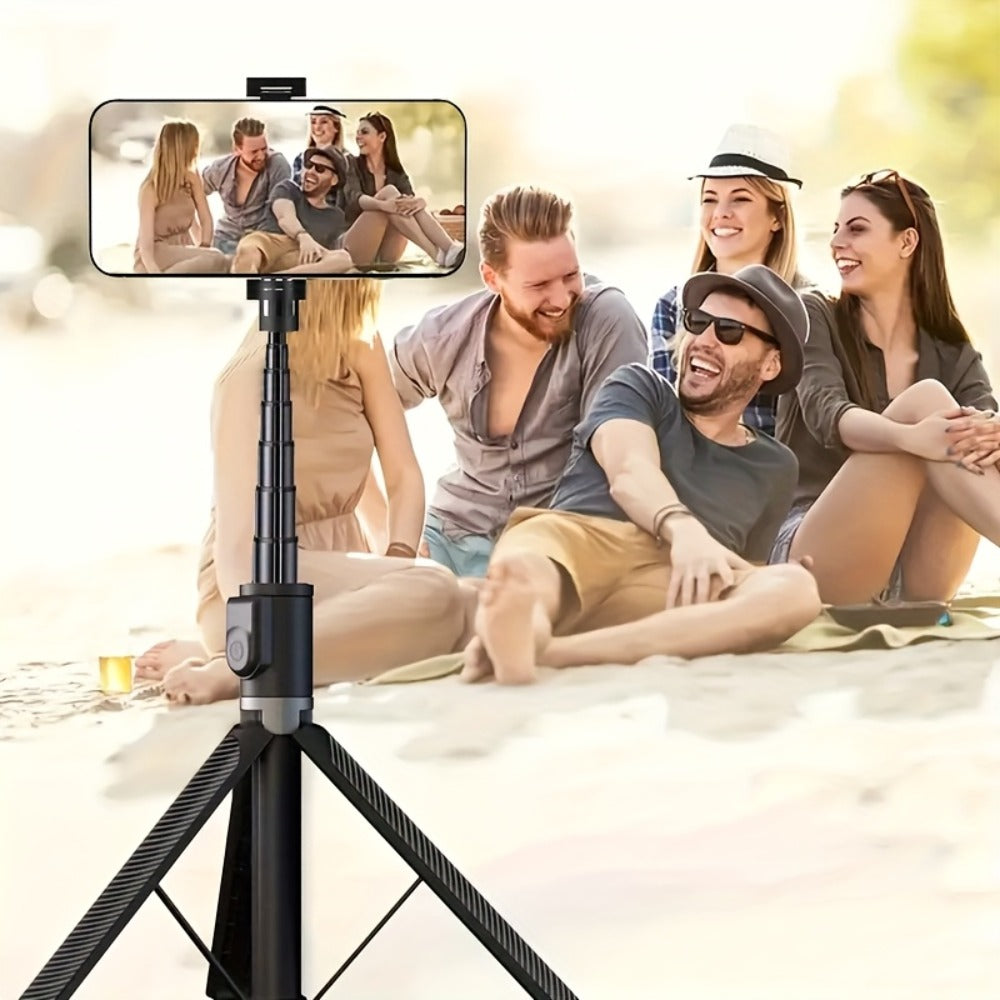 67 Inch Selfie Stick Tripod Retractable Floor Stand with Wireless Remote & 360° Rotation for an Everyday Personal Care Routine