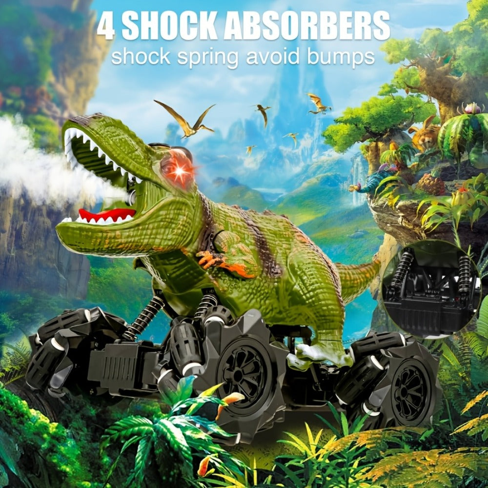 Monster Stunt RC Car with LED Lights Sound & Mist Spray – 360° Drift Remote Control Monster Truck, All-Terrain Indoor Outdoor Toy for Boys