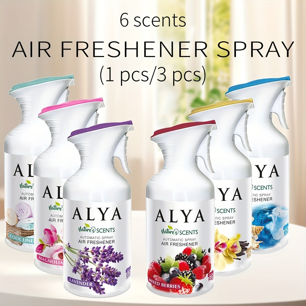 Air Freshener Spray 8.45 oz Aromatherapy Room Spray 1pc or 3pc - 6 Scents Lavender, Vanilla, Cool Linen