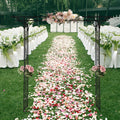 Wrought Iron Garden Arch 7ft Rose Trellis Multi-Style for Garden, Patio and Yard Use, with the Listed Configuration