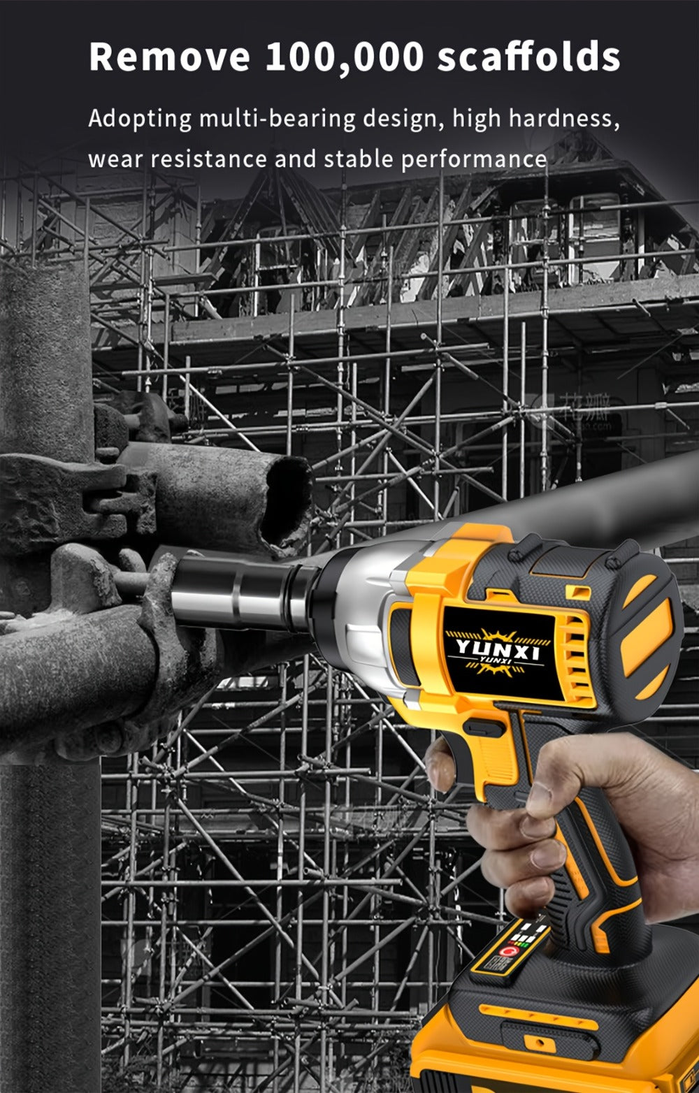 Impact Drill Set 21V Cordless with Drill Bit Accessories, Toolbox & Charger, Wireless Impact Wrench Drill