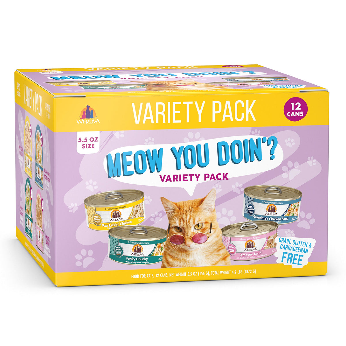 Chicken Wet Cat Food Variety Pack, 5.5oz Can / 12pk