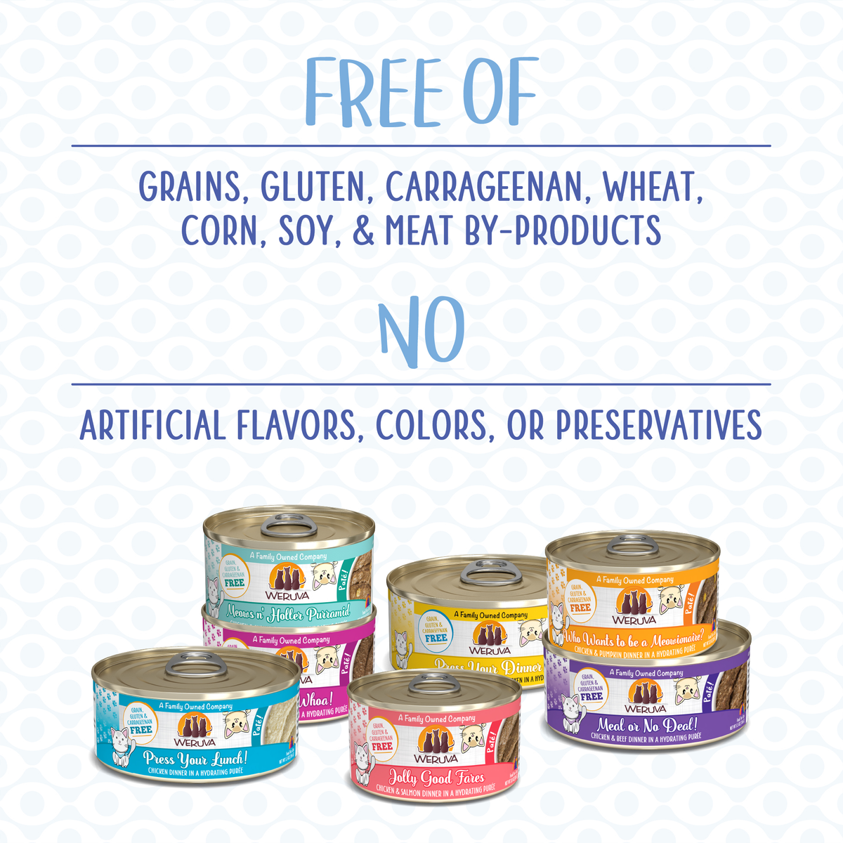 Weruva’s The Suppertime Sweepstakes canned food delivers high-quality protein to support your pet’s nutrition.
