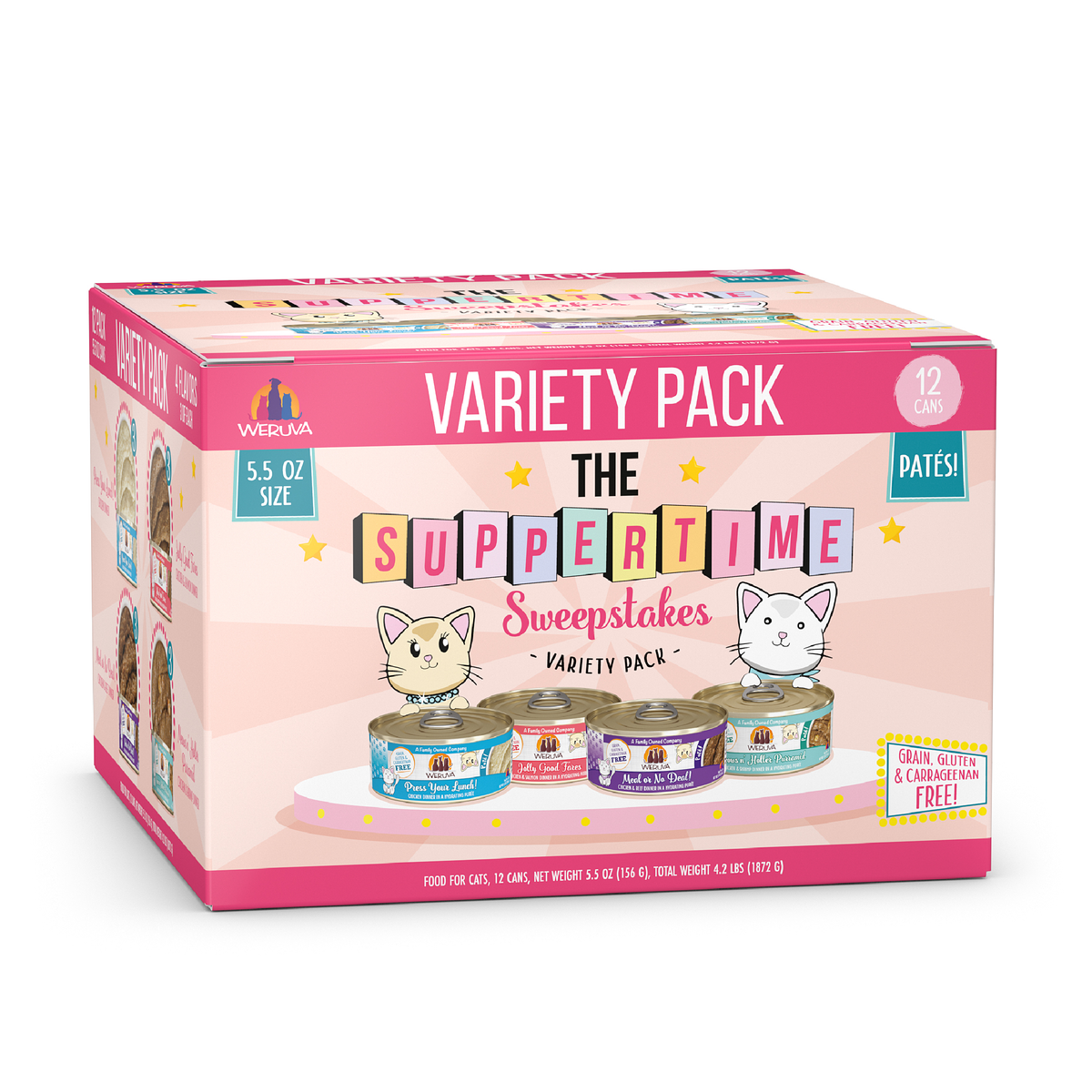 Pate Wet Cat Food Variety Pack, 5.5oz Can / 12pk