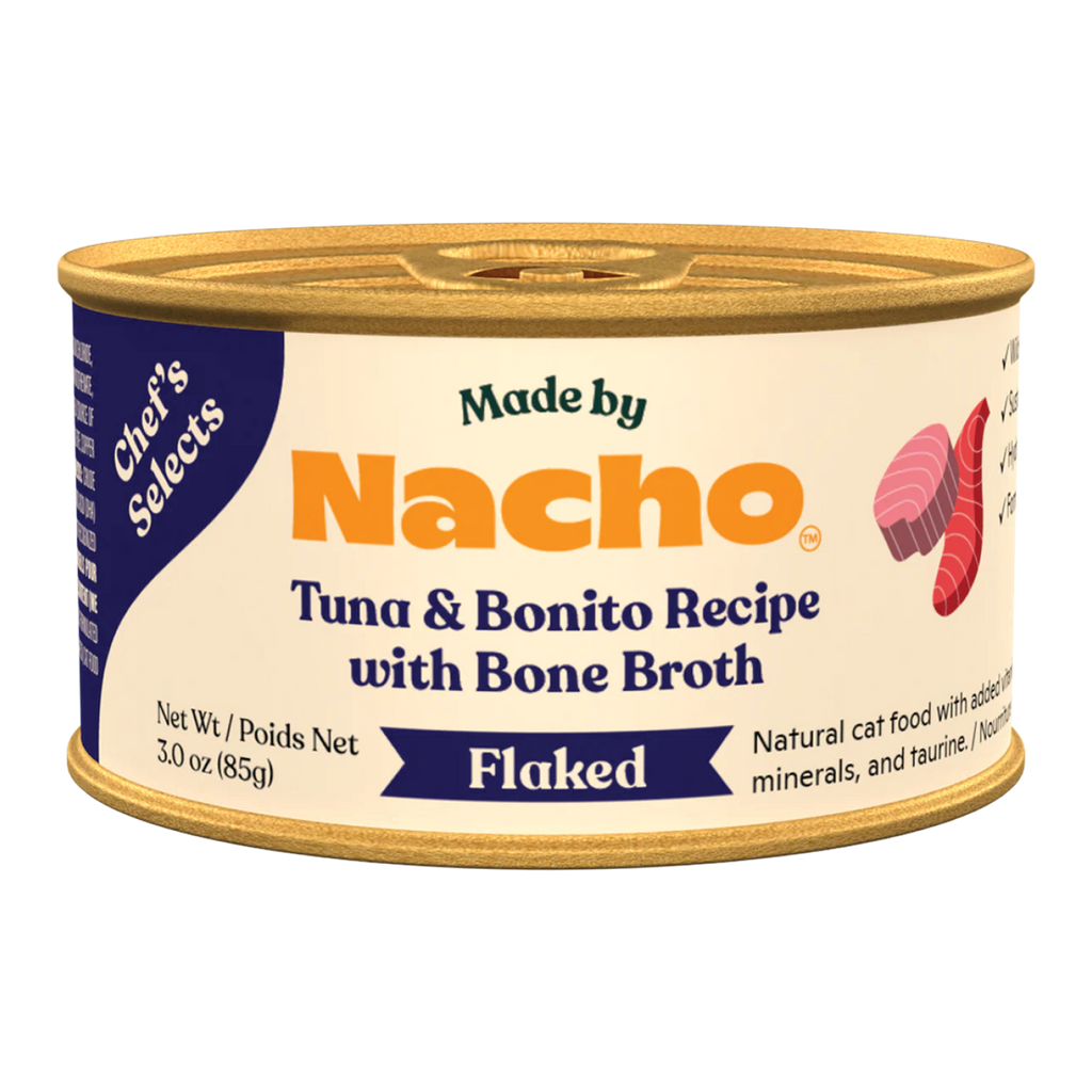 Flaked Tuna and Bonito Wet Cat Food, 12 pack