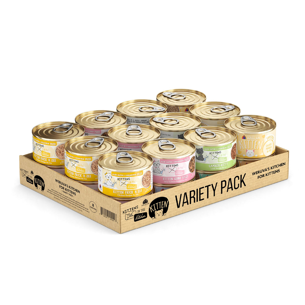 Grain-Free Wet Kitten Food Variety Pack, 3.0oz - 24pk
