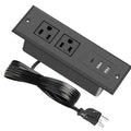 Power Strip Recessed Desk Outlet with Flush-Mount Design, USB-A, USB-C and 1.5-Meter Extension Cord