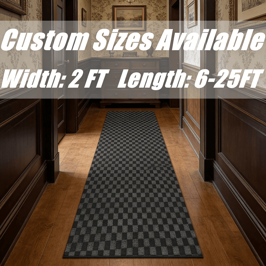 Two-Foot Hallway Runner with Eight Pattern-Color Families and 75 Listed Length Combinations