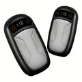 Rechargeable Hand Warmers with COB Light 2 Pack, Magnetic USB Electric Pocket Hand Warmer 12 Hours Heat, Portable Reusable Handwarmer