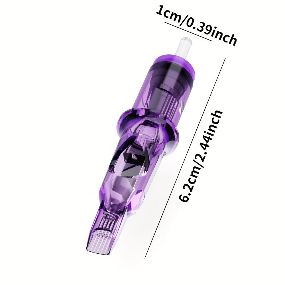 Tattoo Cartridge Needles with GOLDPLUME Label, 50-Piece Mixed 03RS 05RS 07RS 09RS 11RS Pack