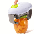 RoboTwist-Style Battery Jar Opener with One-Touch Control, Adjustable Jaws and Two Button Colors