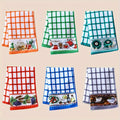 Six-Piece Printed Kitchen Towel Set, Approximately 60 x 40cm Each in Combination A or B Designs