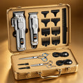 Hair Clipper MENSURE Single or Two-Tool Cordless Set with Type-C Charging, LCD Display and Seven Guide Combs
