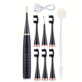 Electric Toothbrush Kit with Five Brush Heads, Two Accessory Cleaning Heads, USB Charging and Travel Case