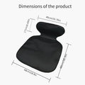 Car Seat Cover Protector Pad with Non-Woven Construction, Non-Slip Base and Black Single-Pad Format