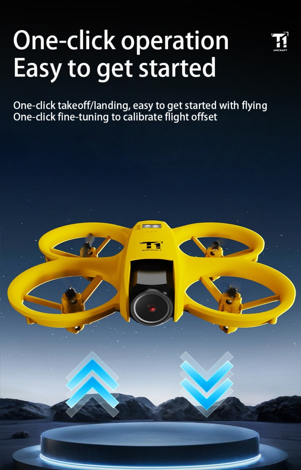 4K RC Airplane Auto Hover Dual Batteries Optical Flow WiFi FPV Camera One-Key Return Roll Anti-Shock Anti-Collision