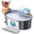 Wireless Stainless Steel Pet Water Fountain, 1*Fountain pro & 9*Filters